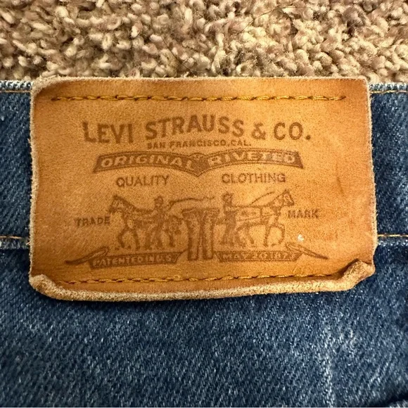 RARE Vintage Orange Tab 1970’s Levi’s Blue Jeans High Waisted - W30 L34